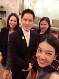a group of people posing for a picture