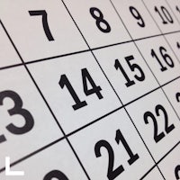 an image of a calendar with the word l