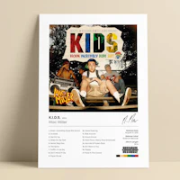 a poster for kids with an image of a man on a skateboard